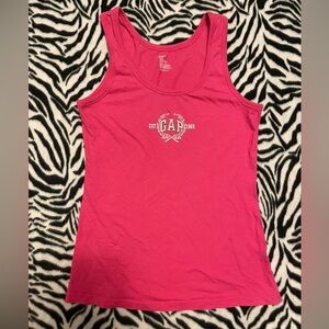 GAP Women's Pink Logo Tank Top